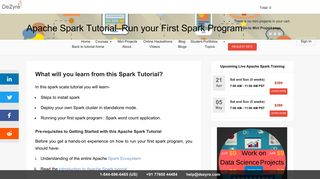 
                            2. Apache Spark Tutorial –Run your First Spark Program - Dezyre