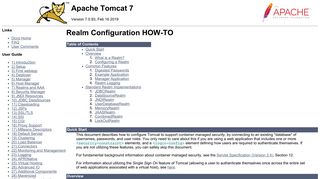 
                            6. Apache Tomcat 7 (7.0.92) - Realm Configuration HOW-TO