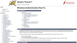 
                            9. Apache Tomcat 7 (7.0.92) - Windows Authentication How-To