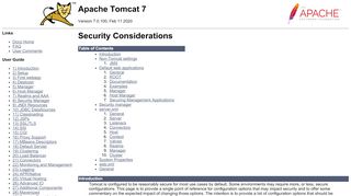 
                            7. Apache Tomcat 7 (7.0.93) - Security Considerations