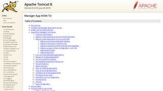 
                            4. Apache Tomcat 8 (8.0.53) - Manager App HOW-TO