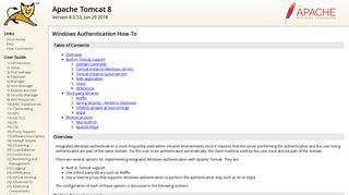 
                            10. Apache Tomcat 8 (8.0.53) - Windows Authentication How-To