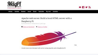 
                            3. Apache web server: Build a local HTML server with a Raspberry Pi ...