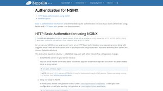 
                            7. Apache Zeppelin 0.7.0 Documentation: Authentication for NGINX