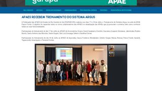 
                            11. APAEs recebem treinamento do sistema Argus - FEAPAES - RS