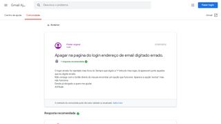 
                            8. Apagar na pagina do login endereço de email digitado errado ...