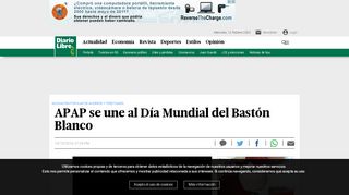 
                            13. APAP se une al Día Mundial del Bastón Blanco - Diario Libre