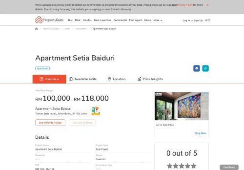 
                            13. Apartment Setia Baiduri Condo Details in Johor Bahru, ...