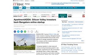 
                            5. ApartmentADDA: Silicon Valley investors back Bangalore online startup