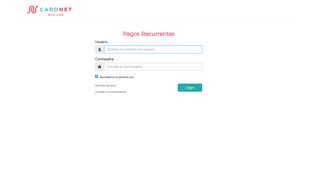 
                            2. APayment - Login - Pagos Recurrentes