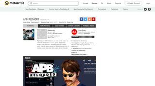 
                            10. APB: Reloaded for PlayStation 4 Reviews - Metacritic