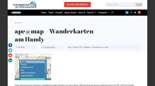 
                            8. ape@map - Wanderkarten am Handy - Navigation-Professionell