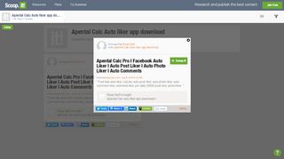 
                            9. Apental Calc Pro | Facebook Auto Liker | Auto P... - Scoop.it