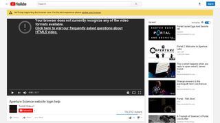 
                            3. Aperture Science website login help - YouTube