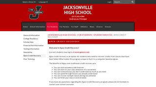 
                            6. Apex Credit Recovery - Jacksonville High School