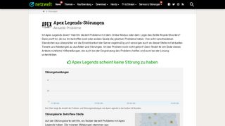 
                            12. Apex Legends ist offenbar down: Spieler melden Login-Probleme ...