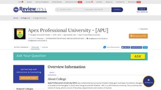 
                            10. Apex Professional University [APU] In Arunachal Pradesh - College ...