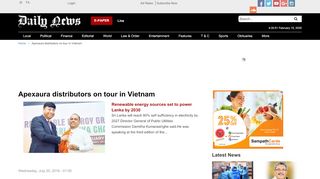
                            8. Apexaura distributors on tour in Vietnam | Daily News