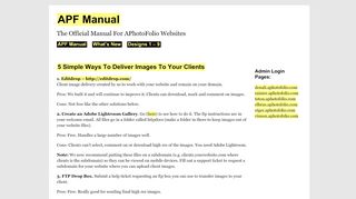 
                            13. APF Manual » 5 Simple Ways To Deliver Images To Your Clients