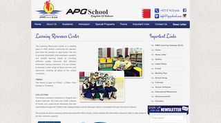 
                            5. APG School Bahrain Learning Resources Center Bahrain