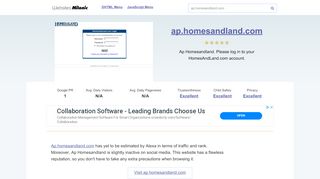 
                            4. Ap.homesandland.com website. HomesAndLand.com Login.