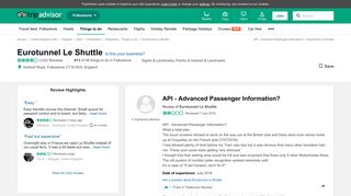 
                            12. API - Advanced Passenger Information? - Eurotunnel Le Shuttle ...