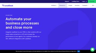 
                            11. API and CRM Integration – LeadDesk