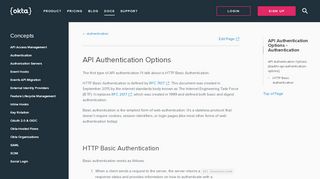 
                            4. API Authentication Options - Authentication | Okta Developer