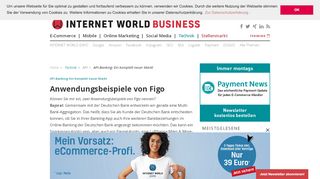 
                            4. API-Banking: Ein komplett neuer Markt - internetworld.de