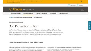 
                            11. API Datenformular - Condor