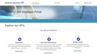 
                            1. API Developer Portal - API Products - Bank of America