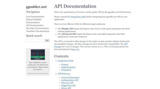 
                            5. API Documentation — gpodder.net documentation
