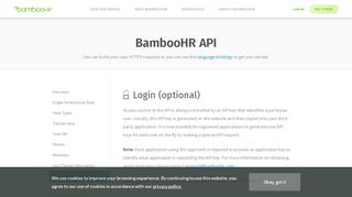 
                            5. API documentation page for login API | BambooHR