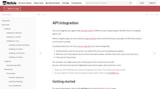 
                            9. API integration · The itch.io app book - itch.io