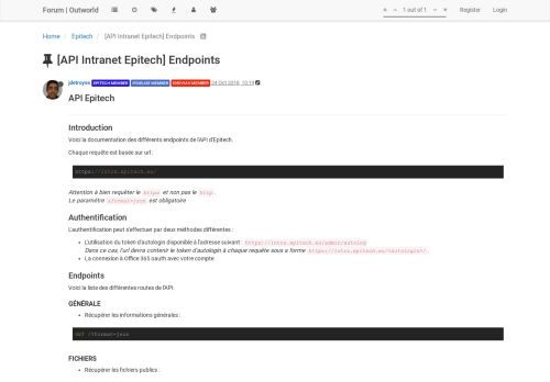 
                            9. [API Intranet Epitech] Endpoints | Enoviah Technical