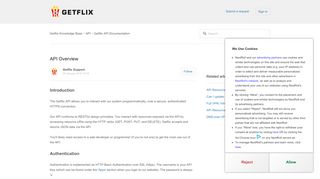 
                            5. API Overview – Getflix Knowledge Base