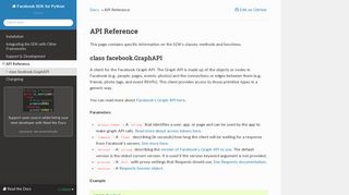
                            2. API Reference — Facebook SDK for Python 3.2.0-pre documentation