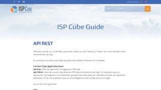 
                            6. API REST – ISPCube Guía