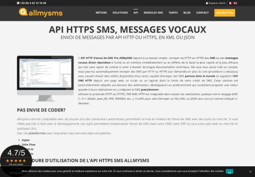 
                            6. API SMS HTTP - Passerelle SMS - HTTP SMS API - Plateforme SMS pro