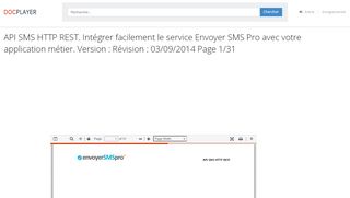 
                            6. API SMS HTTP REST. Intégrer facilement le service Envoyer SMS Pro ...