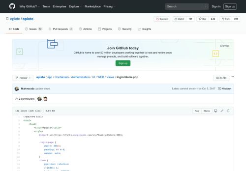 
                            3. apiato/login.blade.php at master · apiato/apiato · GitHub