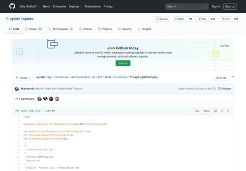 
                            8. apiato/ProxyLoginTest.php at master · apiato/apiato · GitHub