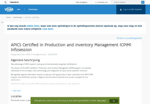 
                            10. APICS Certified in Production and inventory Management (CPIM ...