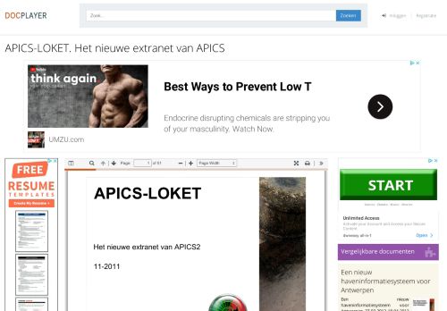 
                            5. APICS-LOKET. Het nieuwe extranet van APICS - PDF - DocPlayer.nl