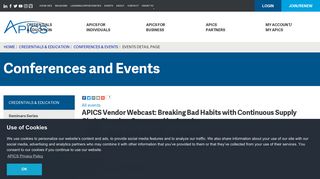 
                            12. APICS Vendor Webcast: Breaking Bad Habits with Continuous Supply ...