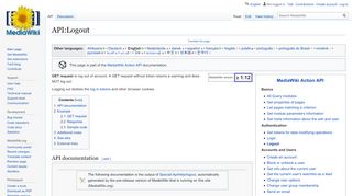 
                            12. API:Logout - MediaWiki