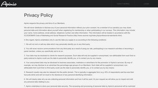 
                            6. Apinio | Privacy Policy