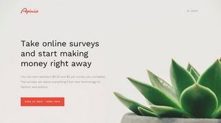 
                            4. Apinio | Take simple and easy online surveys for cash