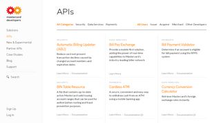 
                            3. APIs - Mastercard Developers