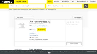 
                            3. APK Pensionskasse AG in 1030 Wien - Herold